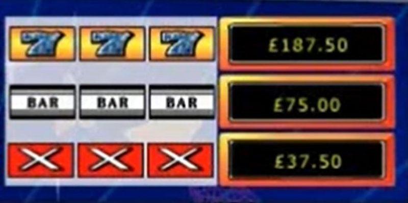 Bar X Magic 7 Paytable