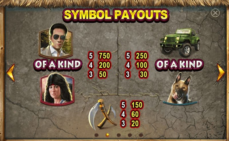 Fire Dragon Paytable